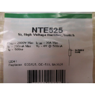 NTE NTE525 Si High Voltage Rectifier Switch (Pack of 6)