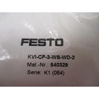 Festo KVI-CP-3-WS-WD-2 Connecting Cable 540329 2M Cord