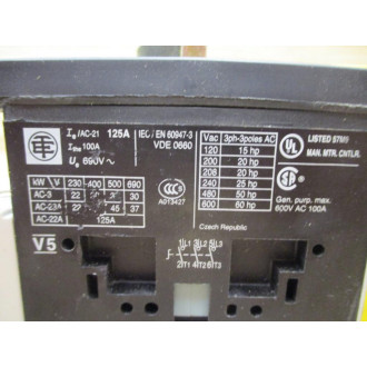 TE Connectivity V5 Disconnect Switch W Terminal Covers - Used