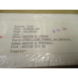 Baush & Strobe 58139919 Chart Recorder Paper (Pack of 6)