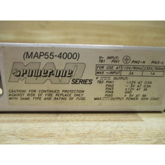 Power-One MAP55-4000 D.C. Power Supply MAP554000 110-230V - Used