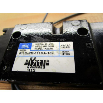 Mac Valves 811C-PM-111CA-152 Valve 811CPM111CA152 Black - Used