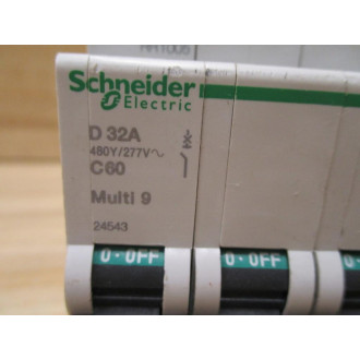 Schneider 24543 Square D 32A Breaker Merlin Gerin MG24543 - Used