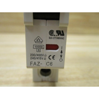 Moeller FAZ- C6 Circuit Breaker FAZC6 (Pack of 2) - New No Box