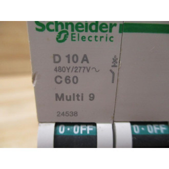 Schneider 24538 Square D 10A Breaker Merlin Gerin MG24538 - Used