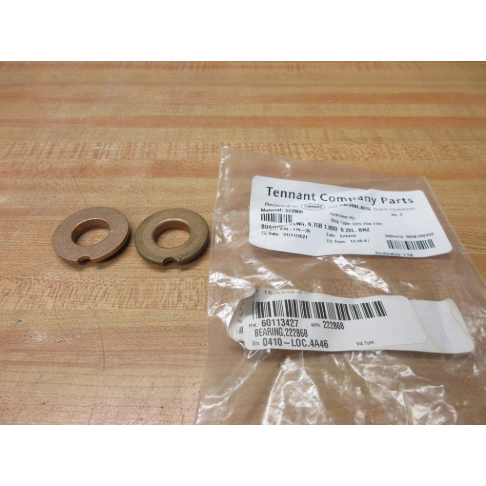 Tennant 222868 Bushing Flange (Pack of 2)