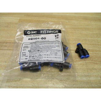SMC KQU04-00 One-Touch Fitting KQU0400 (Pack of 10)