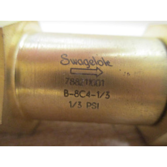 Swagelok B-8C4-13 Poppet Check Valve B8C413 - New No Box