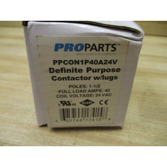 Jard 17415 Definite Purpose Contactor PPCON1P40A24V