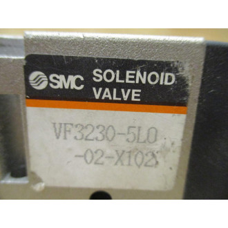 SMC VF3230-5LO-02-X102 Solenoid Valve VF32305LO02X102 - Used