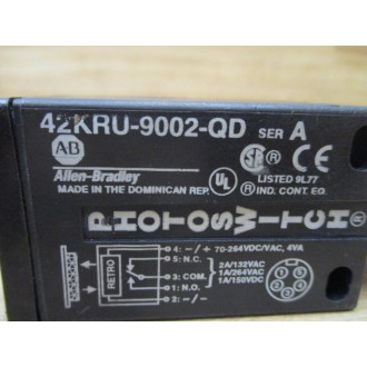 Allen Bradley 42KRU-9002-QD Photoswitch Photoelectric Sensor 42KRU9002QD - Used