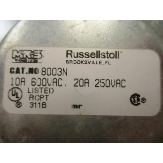 Russellstoll 8003N Ever-Lok Female Receptacle - Used