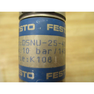 Festo DSNU-25-40P-A-S2 Cylinder DSNU2540PAS2 Single Rod - Used
