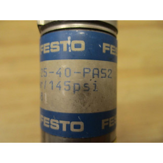 Festo DSNU-25-40P-A-S2 Cylinder DSNU2540PAS2 Single Rod - Used