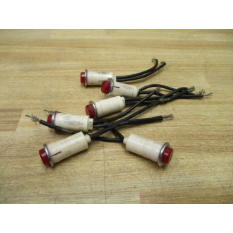 Leecraft 3200-R Snaplite Indicator Light 3200 (Pack of 6) - Used