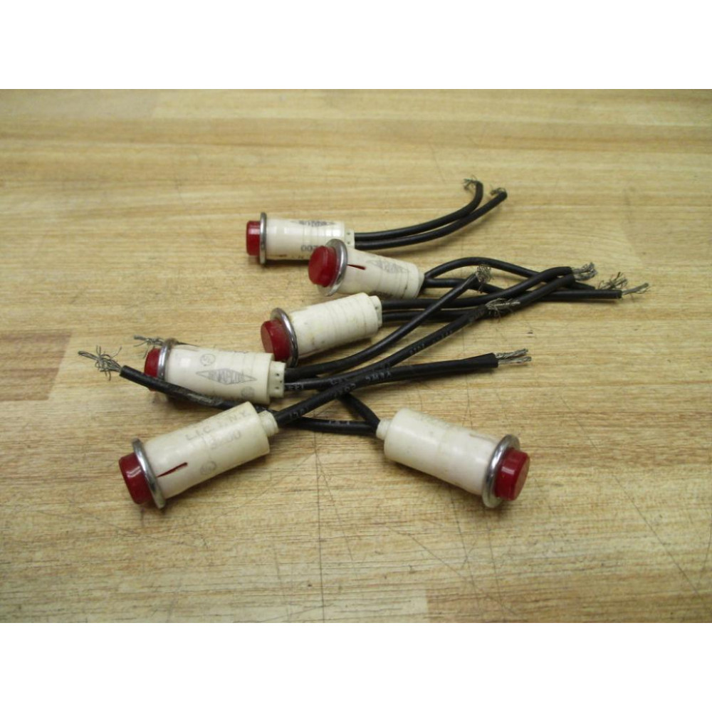 Leecraft 3200-R Snaplite Indicator Light 3200 (Pack of 6) - Used