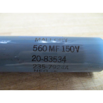 Mallory 20-83534 Capacitor 235-7924A - Used
