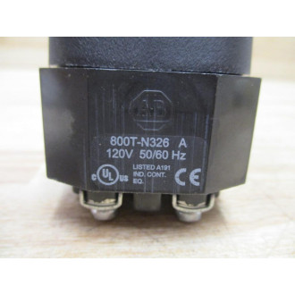 Allen Bradley 800H-PR16 Pilot Light 800H-PR16A Amber - Used