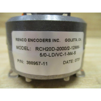 Renco RCH20D-20002-12MM-50-LDVC-1-M4-S Rotary Encoder 388957-11 - Used