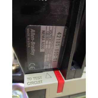 Allen Bradley 509-BOD Starter 509B0D Mounted But Never Used - New No Box