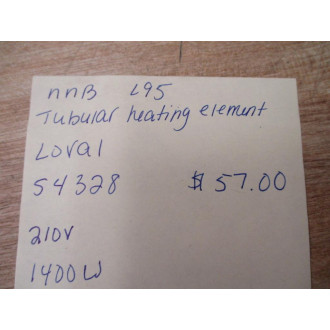 Loval 54328 Tubular Heating Element - New No Box