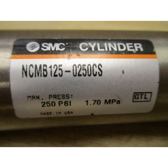 SMC NCMB125-0250CS Air Cylinder NCMB1250250CS - New No Box