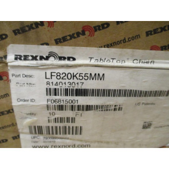 Rexnord LF820K55MM Table Top Chain 814013017