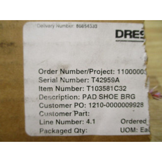 T103581C32 Pad Shoe BRG 366964-003 1 Pair