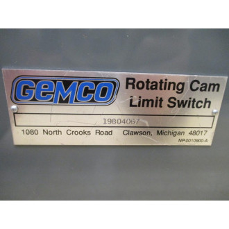 Gemco 19804067 Rotating Cam Limit Switch - New No Box