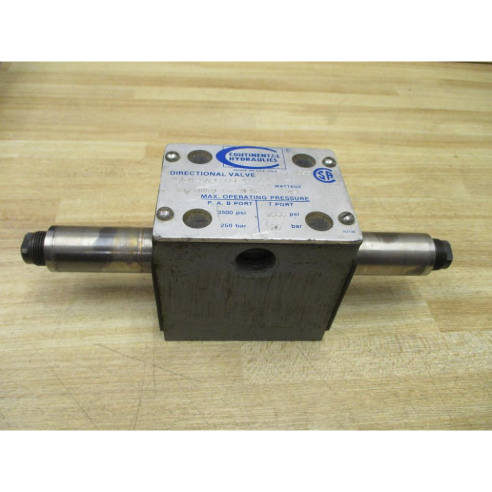 Continental Hydraulics VS12M-3A-G-60L-H Directional Valve VS12M3AG60LH - Used Continental Hydraulics VS12M-3A-G-60L-H Directional Valve VS12M3AG60LH - Used