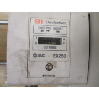 SMC EX250-SDN1 SI Devicenet Unit & Manifold Base EX250 - Used
