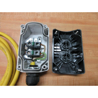 Schneider ElectricTelemecanique XAL-DK-H7 Pushbutton Enclosure 2 Button - Used