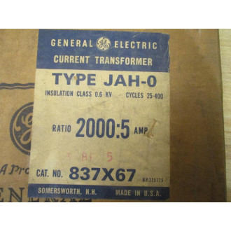 General Electric 837X67 GE Current Transformer JAH-0