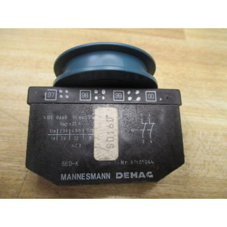 Mannesmann Demag 87461044 Push Button Contact Block SED-K - Used