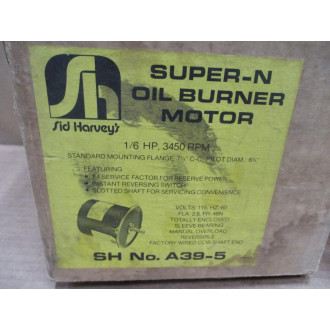 Sid Harvey's A39-5 Super-N Oil Burner Motor