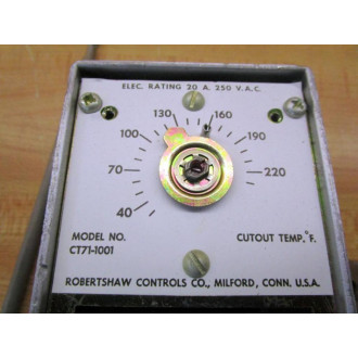 Robershaw CT71-1001 Thermostat CT711001 - New No Box