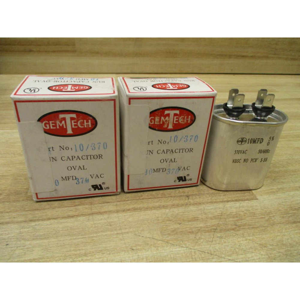 Gem Tech 10370 Run Capacitor 10370 (Pack of 2)