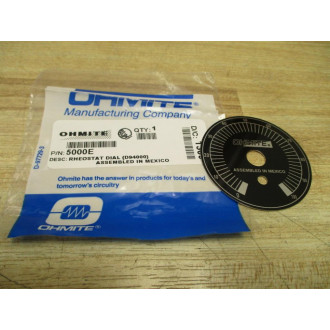 Ohmite 5000E Rheostat Dial (Pack of 8)