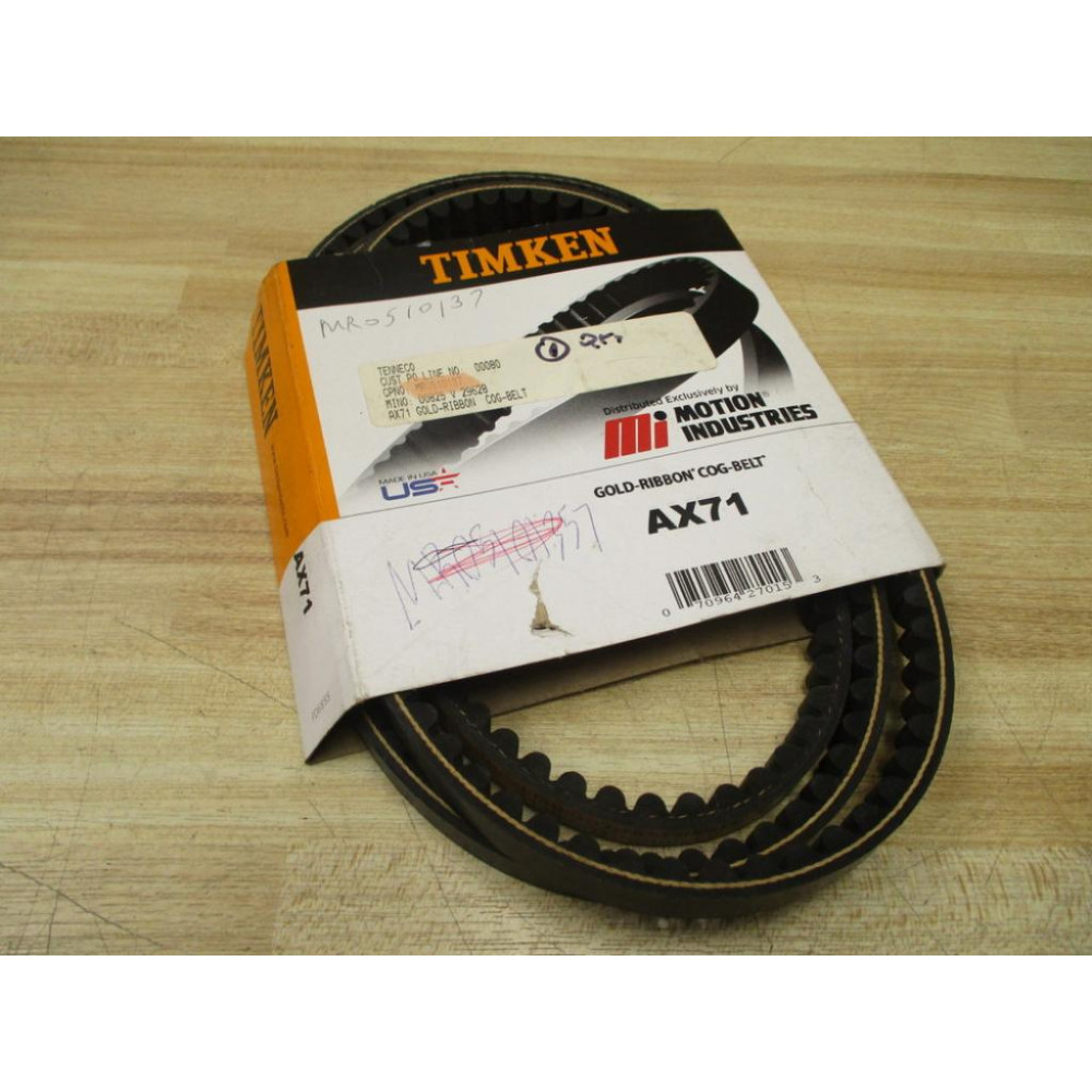 Timken AX71 Gold-Ribbon Cog-Belt V-Belt