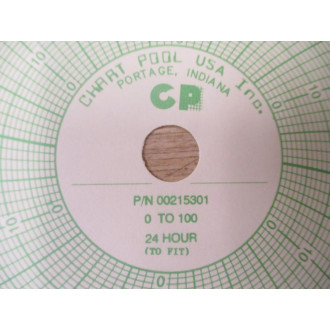 Chart Pool USA 00215301 Recorder Chart (Pack of 100)