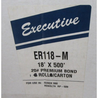 Executive ER118-M Premium Bond Backing Paper ER118M 1 Roll