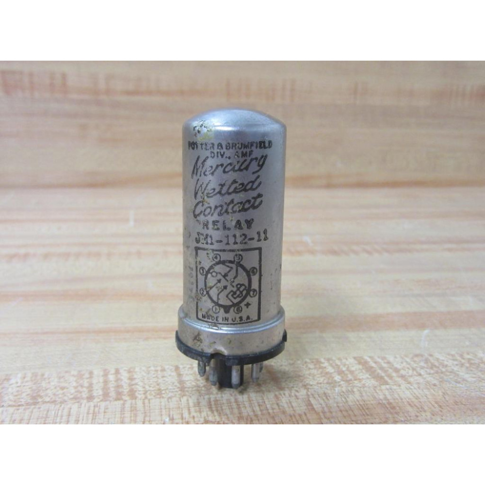 Potter & Brumfield JM1-112-11 Wetted Contact Relay JM111211 - Used