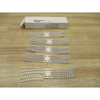 Sprecher+Schuh V7-MP5-4 Terminal Marker Cards V7MP54 (Pack of 5)