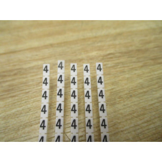 Sprecher+Schuh V7-MP5-4 Terminal Marker Cards V7MP54 (Pack of 5)