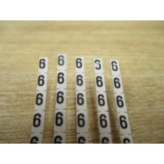 Sprecher+Schuh V7-MP5-6 Terminal Marker Cards V7MP56 (Pack of 5)