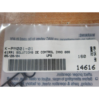 Mac Valves K-PM001-01 Valve Repair Kit KPM00101 (Pack of 4)