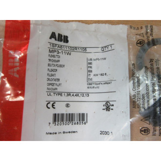ABB 1SFA611102R1105 Pushbutton MP3-11W (Pack of 2)