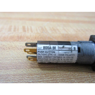 Allen Bradley 800A-M2GG24 Push Button Assy 800AM2GG24 Series B - New No Box