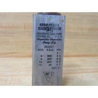 Industrial Cond 023027 Royalitic Capacitor - Used