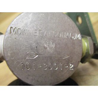 Monnier 101-3001-2 Air Line Regulator 10130012 W Gauge & Mount - Used